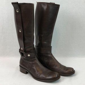TENTAZIONE Women's Brown Leather Boots